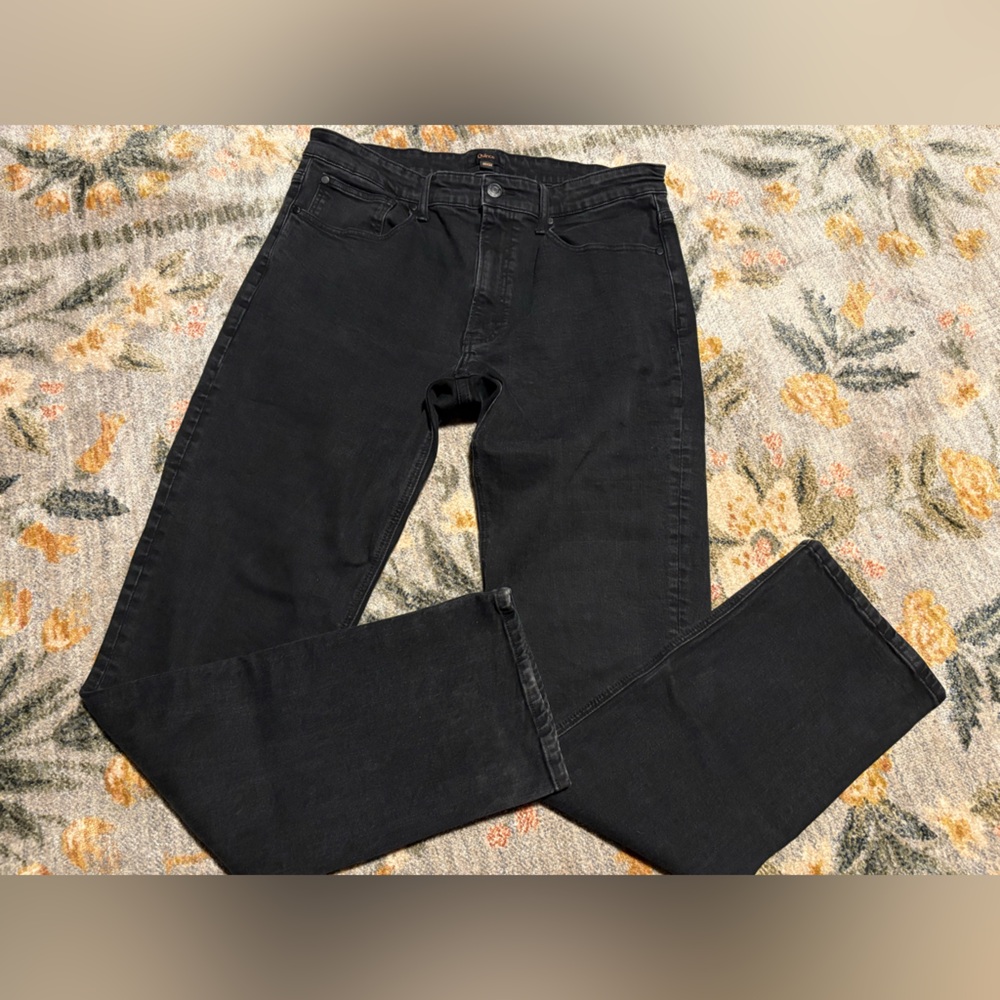 Quince Men Warren Stretch Straight Jeans Black 35 x 34